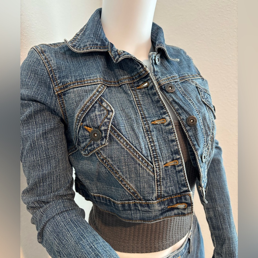 Denim Cropped Jacket